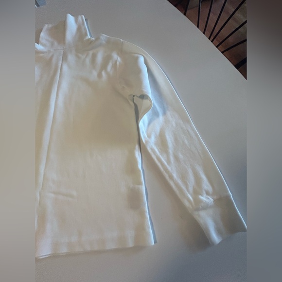 White Cotton Turtleneck by Meister Sport Knits, Long Sleeve, Sz S - Picture 3 of 10